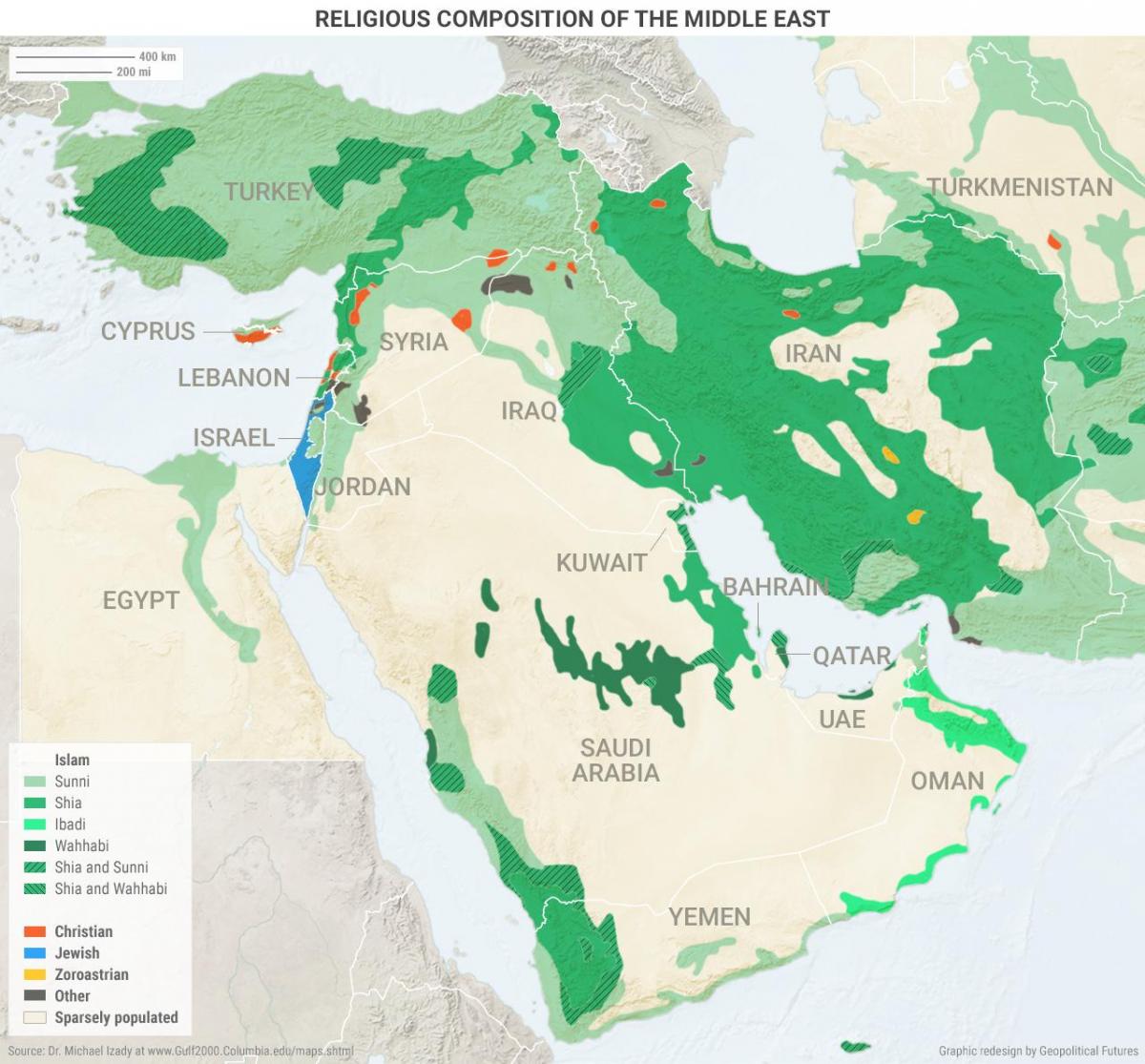 Peta Arab Saudi agama