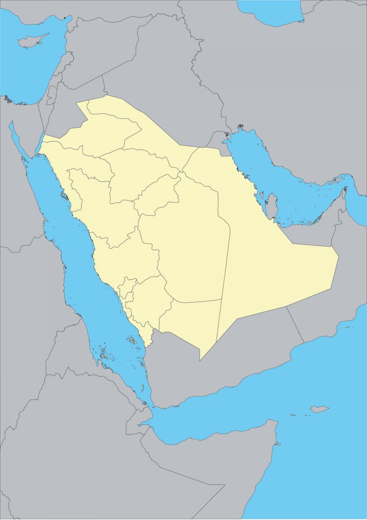 Peta Arab Saudi garis