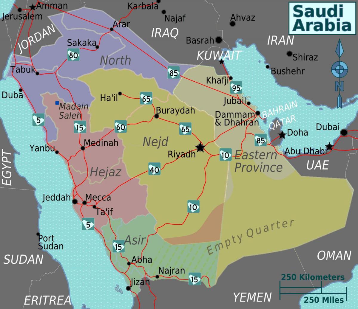 Peta turaif Arab Saudi