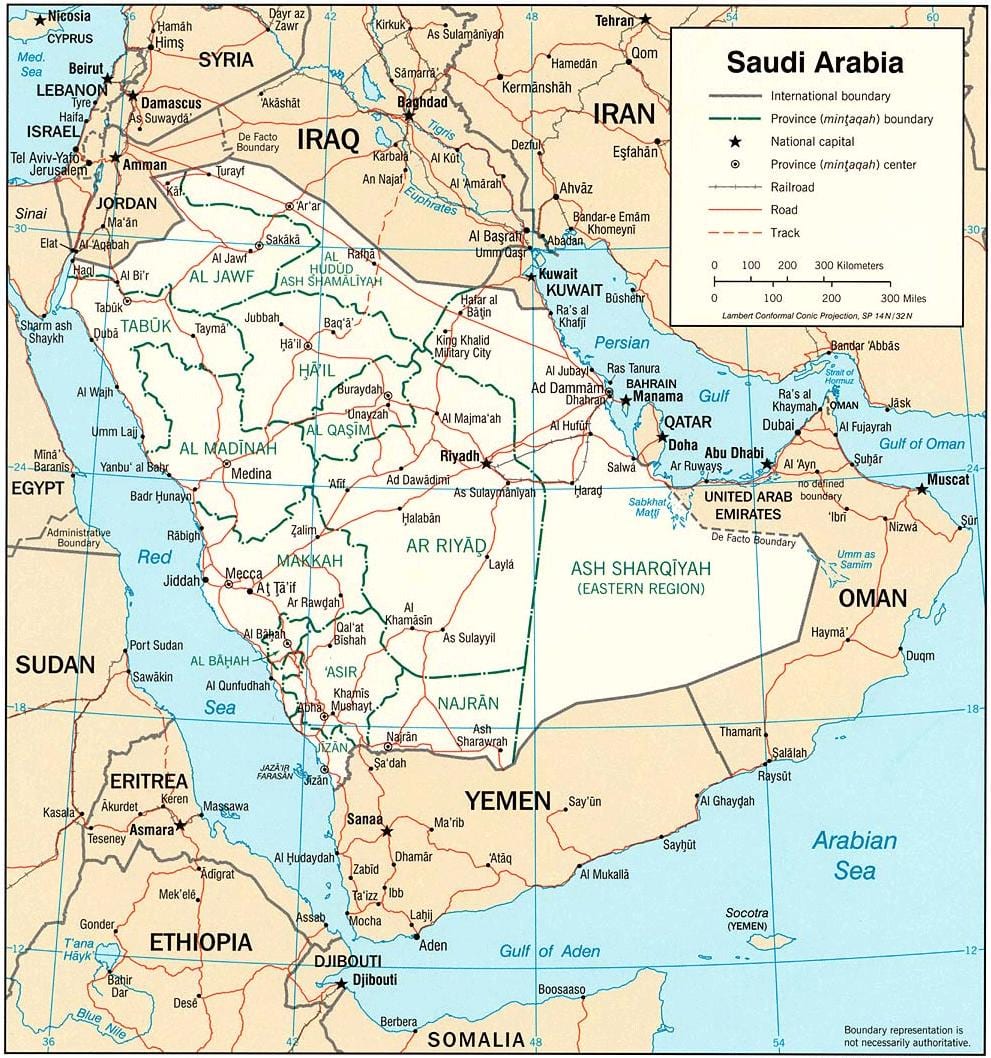 Peta gambar-gambar Arab Saudi