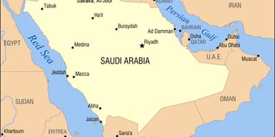 Al jouf peta di Arab Saudi