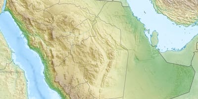 Peta Arab Saudi gunung